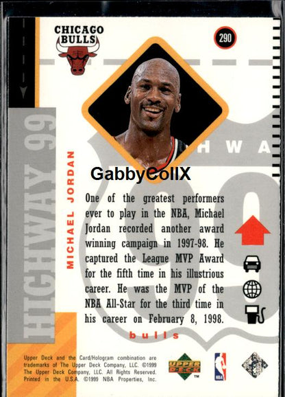 1998-99 Upper Deck #290 Michael Jordan #ivdu - Back