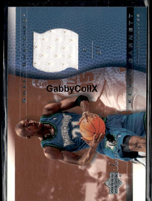 2003-04 Upper Deck Sweet Shot #KG-SS Kevin Garnett Sweet Swatches #ixny