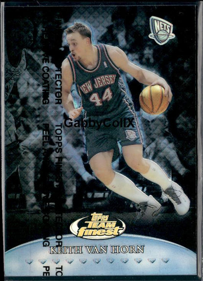 1999-00 Finest #TF10 Keith Van Horn Team Finest Blue Refractors #/150 #ixqc