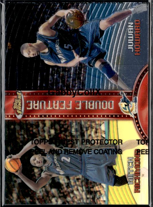 1999-00 Finest #DF13 Mitch Richmond / Juwan Howard  Refractor #ixqh