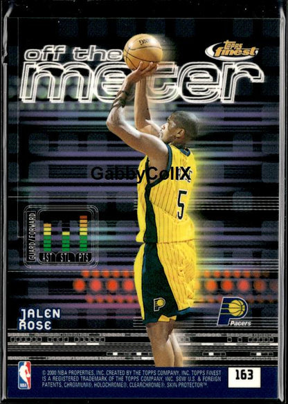 2000-01 Finest #163 Jerry Stackhouse / Jalen Rose OTM #ixqq - Back