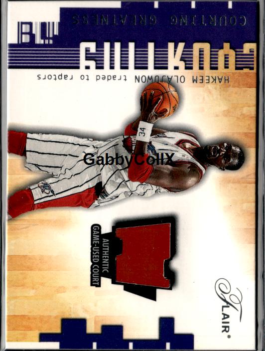 2001-02 Flair #NNO Hakeem Olajuwon Courting Greatness #ixrw