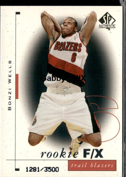 1998-99 SP Authentic #101 Bonzi Wells #/3500 #ixsm