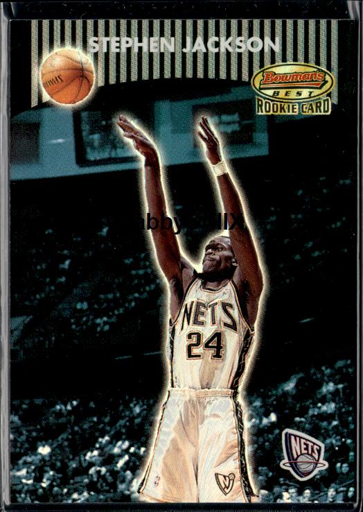 2000-01 Bowman's Best #132a Stephen Jackson #/499 #ixsr