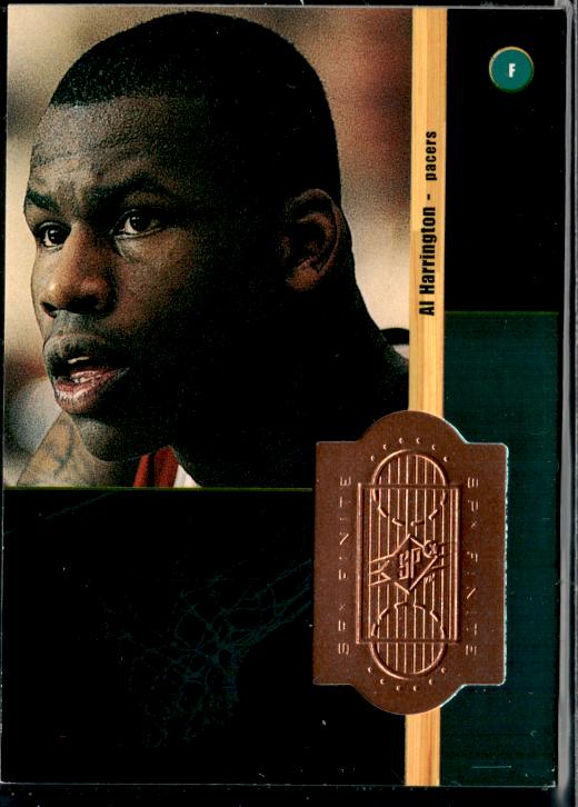 1998-99 Upper Deck #235 Al Harrington 1998-99 SPx Finite Rookie Update #/2500 #ixt9