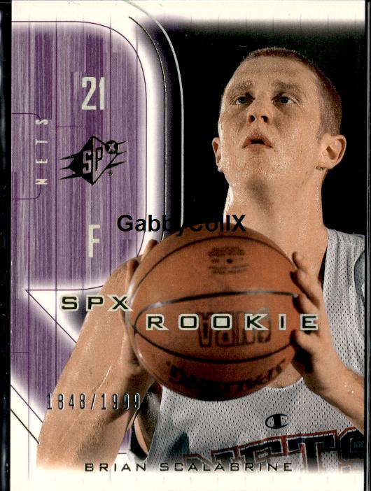 2001-02 SPx #134 Brian Scalabrine #/1999 #ixtc