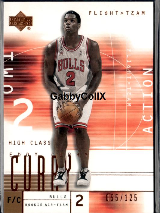 2001-02 Upper Deck Flight Team #127b Eddy Curry Action #/375 #ixtl