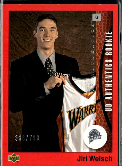 2002-03 UD Authentics #117 Jiri Welsch #/799 #ixu3