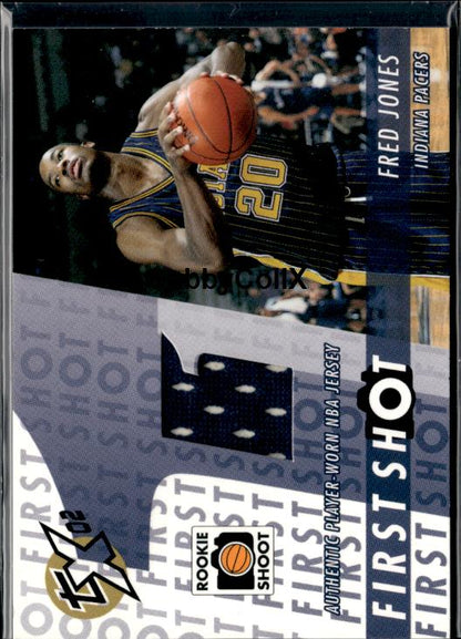 2002-03 Topps Xpectations #FS-FJ Fred Jones First Shot Relics #ixvm