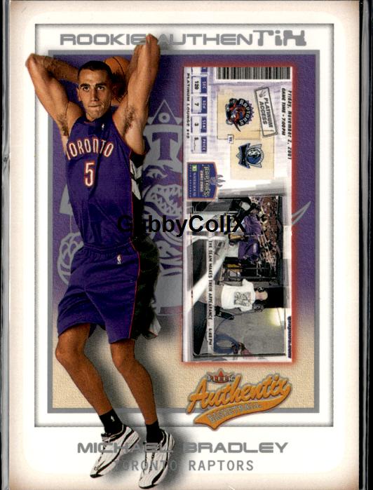 2001-02 Fleer Authentix #116 Michael Bradley Front Row Parallel #/100 #ixwh