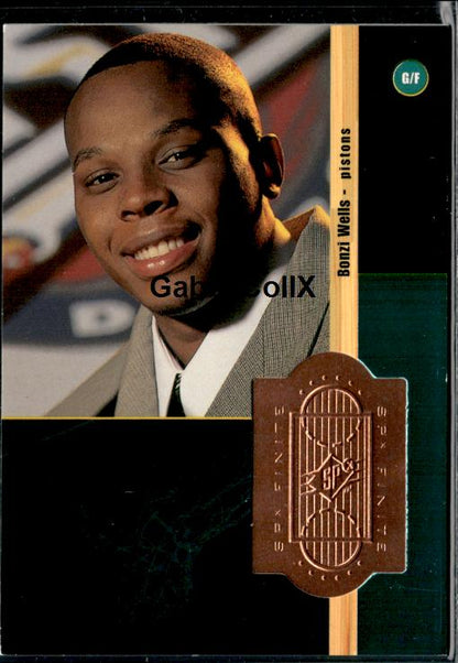 1998-99 Upper Deck #221 Bonzi Wells 1998-99 SPx Finite Rookie Update #/2500 #ixy2