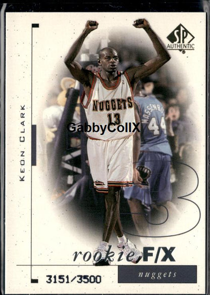 1998-99 SP Authentic #103 Keon Clark #/3500 #ixy5
