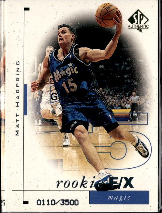 1998-99 SP Authentic #105 Matt Harpring #/3500 #ixy7