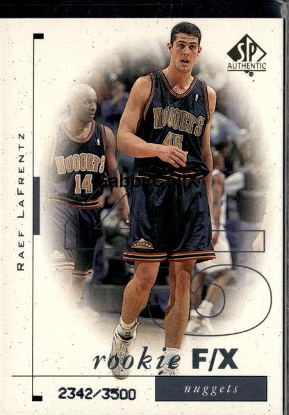 1998-99 SP Authentic #93 Raef LaFrentz #/3500 #ixyc