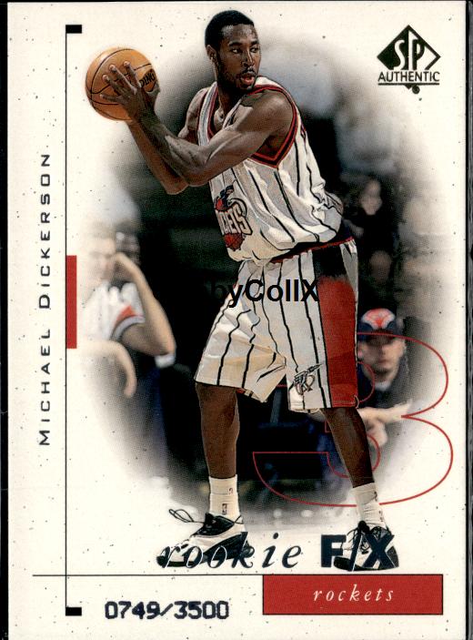 1998-99 SP Authentic #104 Michael Dickerson #/3500 #ixye