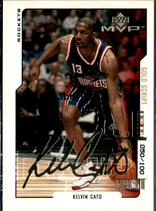 2000-01 Upper Deck MVP #64 Kelvin Cato Gold Script #/100 #ixyg