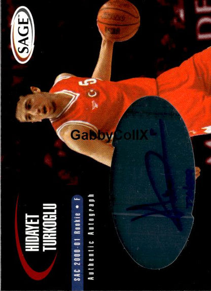 2000 SAGE #A48 Hidayet Turkoglu Autographs #/999 #ixyq