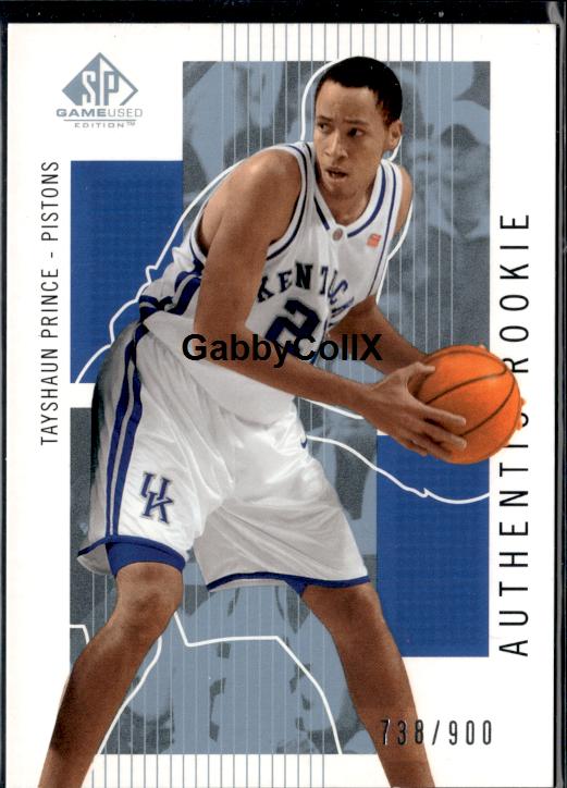 2002-03 SP Game Used #120 Tayshaun Prince #/900 #ixz2