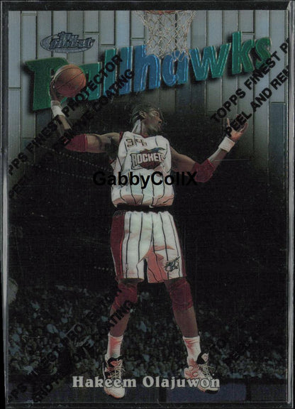 1997-98 Finest #131 Hakeem Olajuwon #mon4