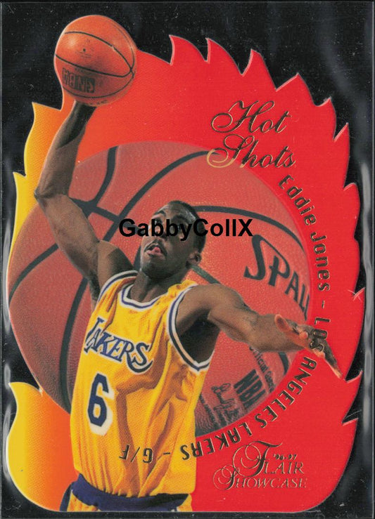 1996-97 Flair Showcase #20 Eddie Jones Hot Shots #mon6