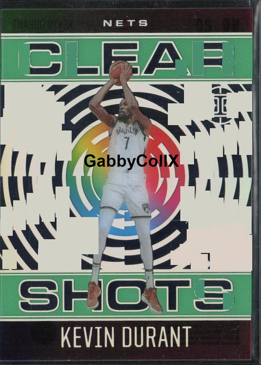 2020-21 Panini Illusions #20 Kevin Durant Clear Shots Emerald #moo9
