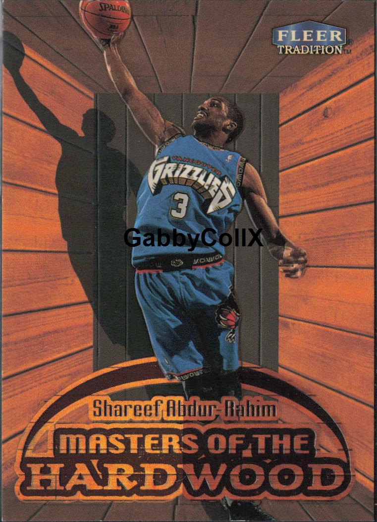 1999-00 Fleer Tradition #1 MH Shareef Abdur-Rahim Masters of the Hardwood #mooe