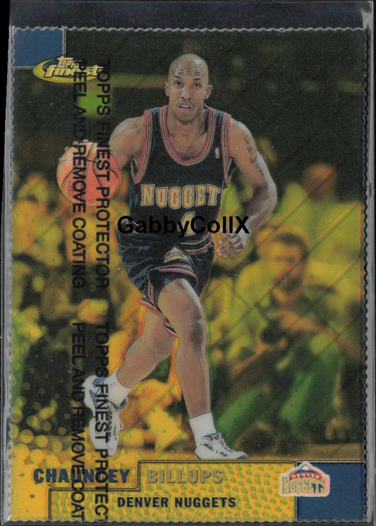 1999-00 Finest #71 Chauncey Billups Gold Refractors Die Cut/100 #mook