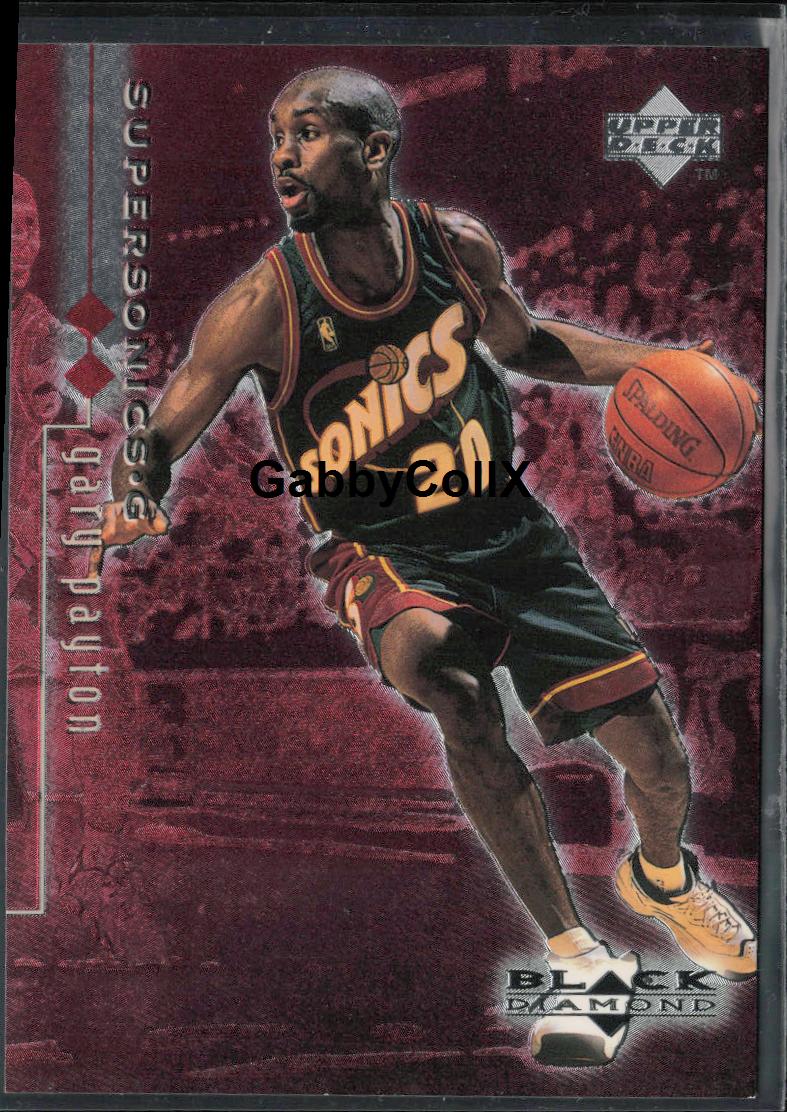 1998-99 Upper Deck Black Diamond #79 Gary Payton Double Diamond #/3000 #o4cz