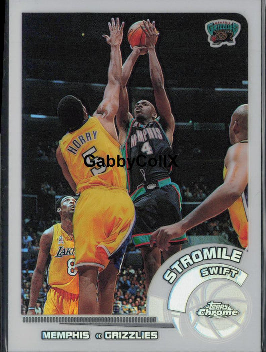 2002-03 Topps Chrome #39 Stromile Swift Refractors White Border #/249 #o4dl