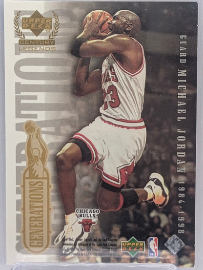 1998-99 Upper Deck Century Legends Kobe Bryant / Michael Jordan Generations #7055 - Back