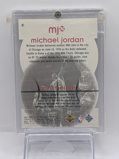 1998 Upper Deck MJx #81 Michael Jordan Timepieces Bronze #/230 #7057 - Back