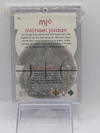 1998 Upper Deck MJx #39 Michael Jordan Timepieces Bronze #/230 #7059 - Back