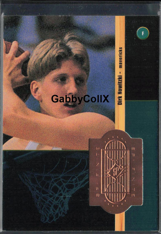 1998-99 Upper Deck #219 Dirk Nowitzki 1998-99 SPx Finite Rookie Update #/2500 #rczm