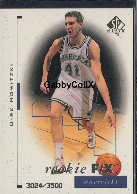 1998-99 SP Authentic #99 Dirk Nowitzki #/3500 #rd05