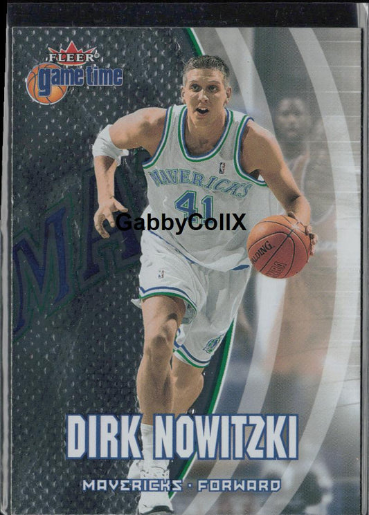 2000-01 Fleer Game Time #20 Dirk Nowitzki #rd0f