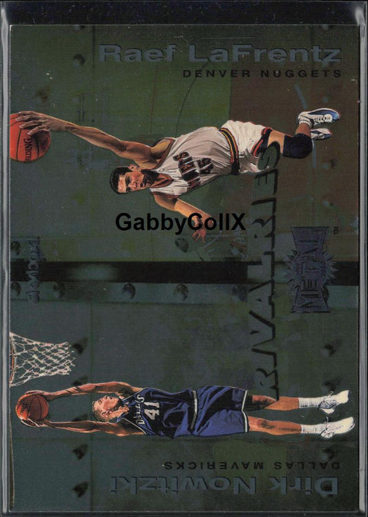1999-00 Metal #13 R Dirk Nowitzki / Raef LaFrentz Rivalries #rd0m