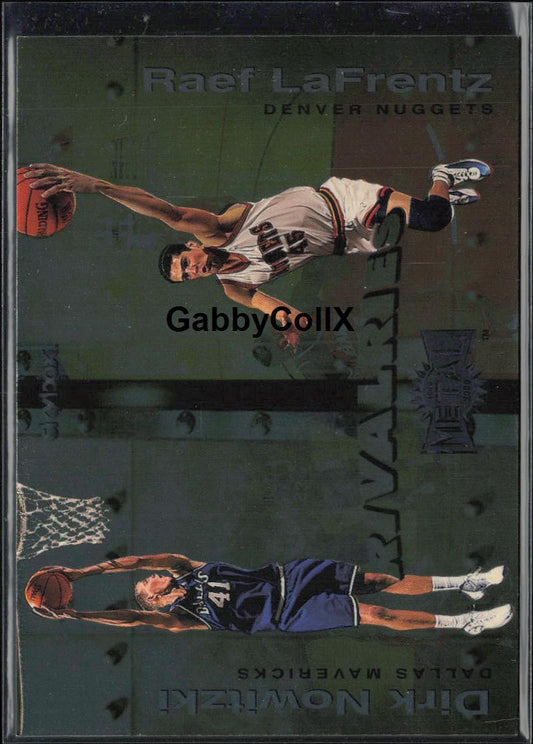 1999-00 Metal #13 R Dirk Nowitzki / Raef LaFrentz Rivalries #rd0n
