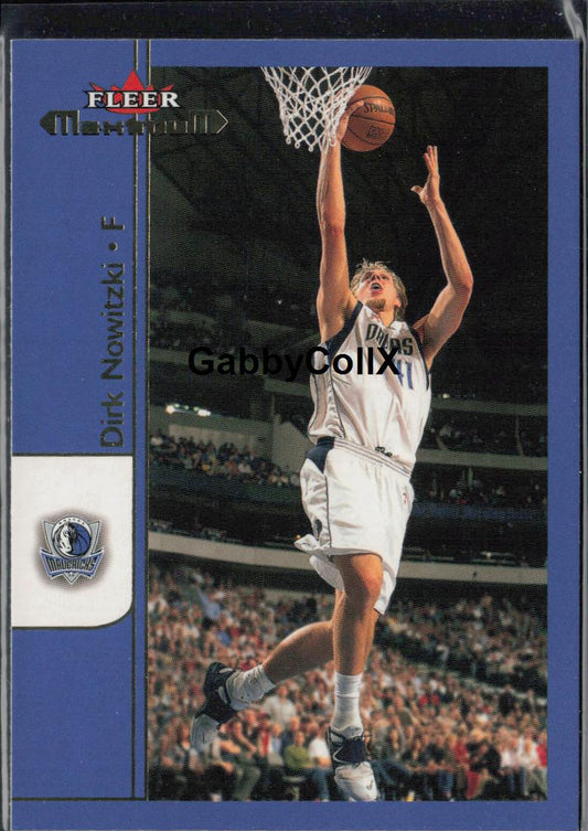 2001-02 Fleer Maximum #114 Dirk Nowitzki #rd1l